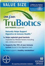 TruBiotics Probiotic Supplement 60 Capsules Digestive Health Immune Support