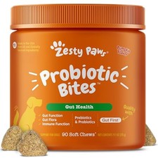 Zesty Paws Probiotic Soft Chews for Dogs - Gut Health, Immune Support