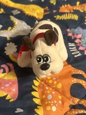 Tonka Pound Puppies Plush Dog Spotted Red Collar Stuffed Animal Toy
