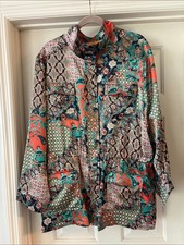 Ruby Rd Woman Paisley Patchwork Fitted Full Z...