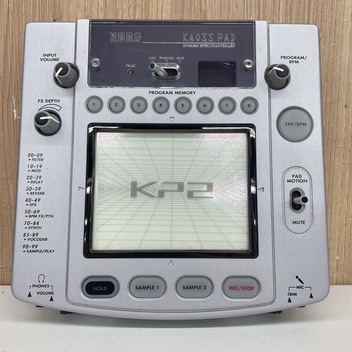 KORG Kaoss Pad KP2 Dynamic Effect Controller DJ Touchpad Sampler Tested Working
