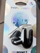 POPMOUNT 2 POPSOCKETS TALK OR NATIGATE HANDS FREE - BLACK - NEW