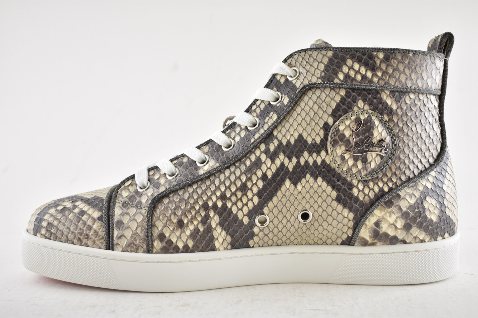 Christian Louboutin Louis Orlato Flat Python Ghost Roccia High Top Sneaker 44 11 image 8