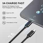 6FT Black USB-C to USB C Type-C Super Fast Charging Data SYNC Cable for Samsung — photo 10