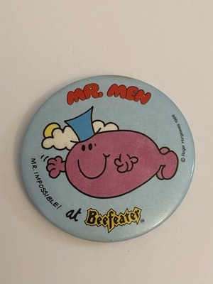 Mr. Impossible! At Beefeater Steak Houses Pin Back Button P100