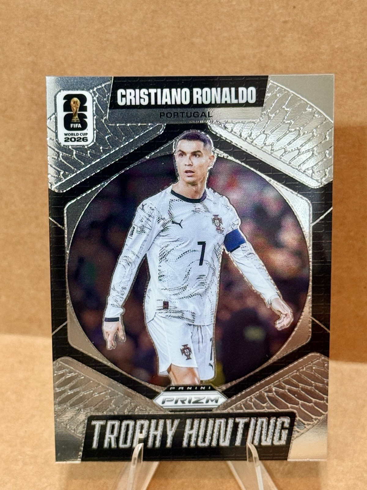 2026 Panini Prizm FIFA World Cup - Christiano Ronaldo Trophy Hunting Insert