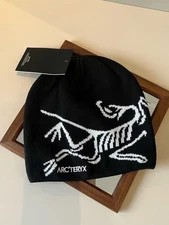 Arcʼteryx Bird Head Wool Beanie Orca Black – Unisex Winter Toque NWT