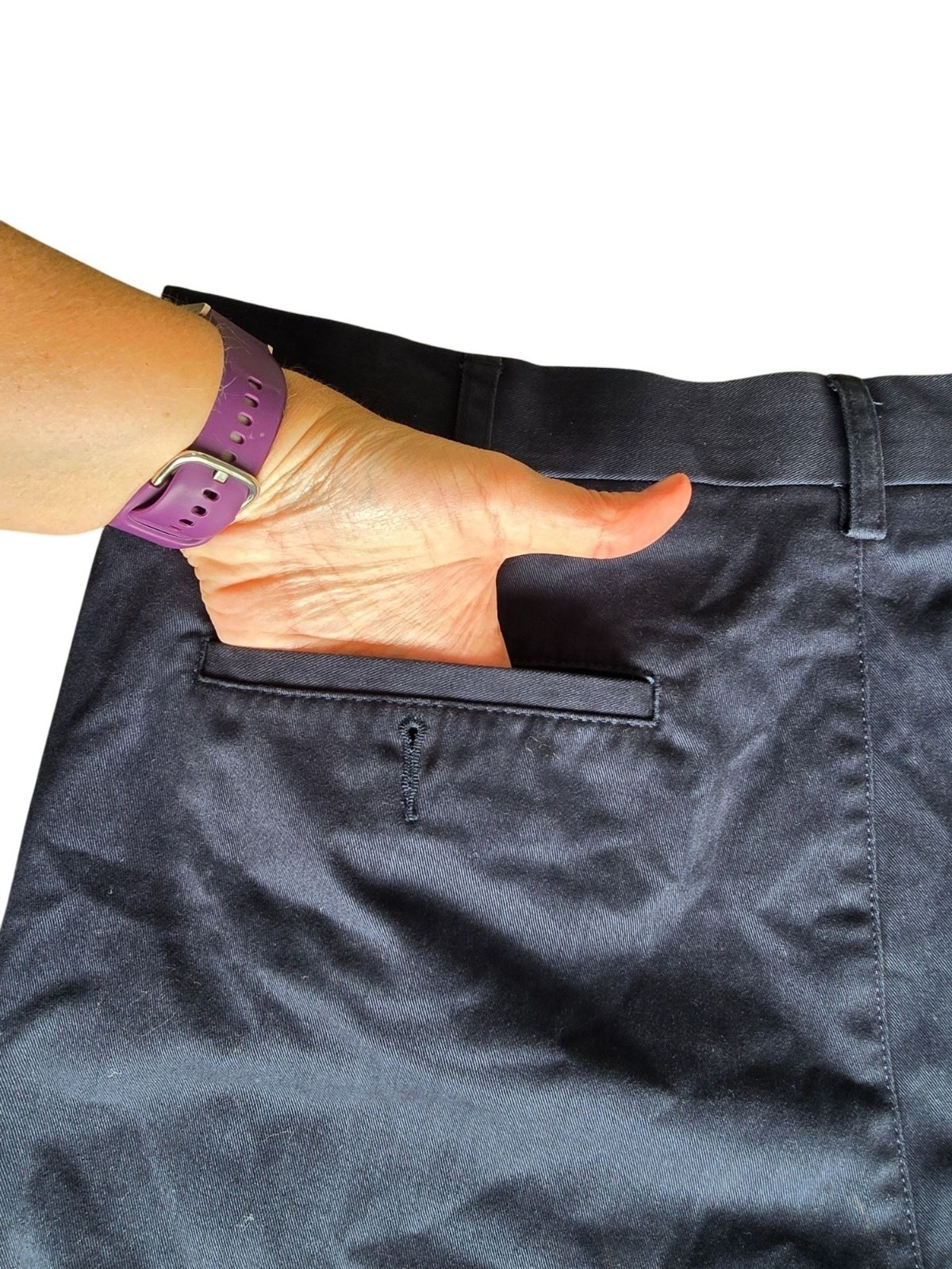 Croft & Barrow Mens Chinos Black Classic Fit Cotton-Blend Comfortable Wear Size image 4