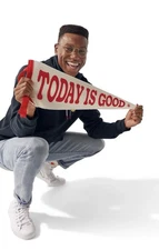 Authentic Chick-fil-A Pennant Red & White Wool Banner “Today Is Good”