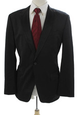 Boss Hugo Boss Mens Black Tuxedo Jacket Virgin Wool Size 42