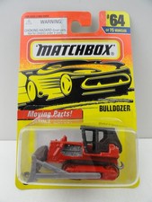 1997 Matchbox #64 Bulldozer (Red)