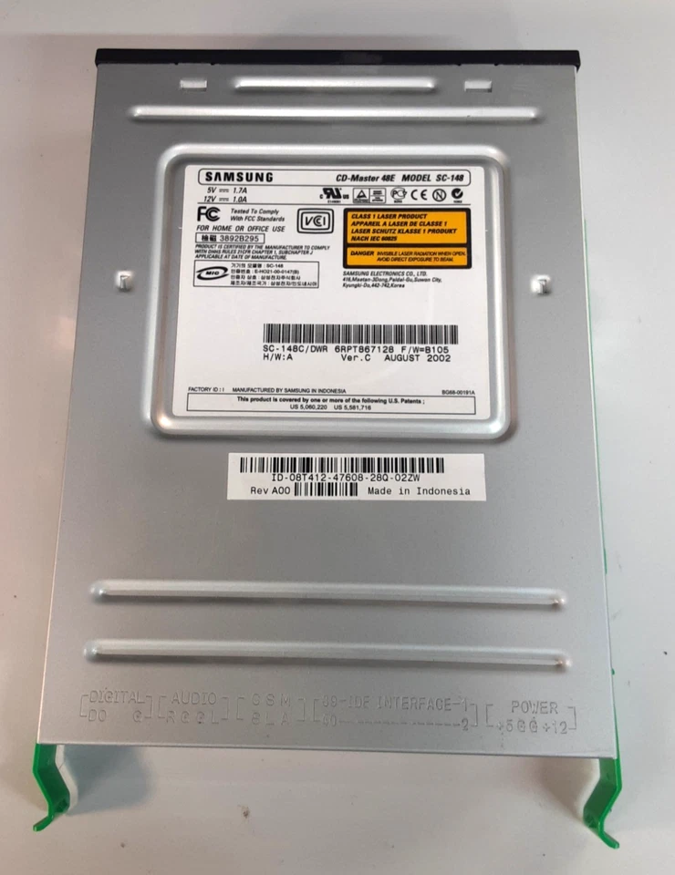 Toshiba Samsung CD-Master 48E Model SC-148 Desktop IDE CD Rom Drive - Image 4 of 4