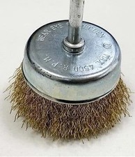 3" / 75mm Wire Cup Brush For Drill, Cleaning And Removing Paint, Rust