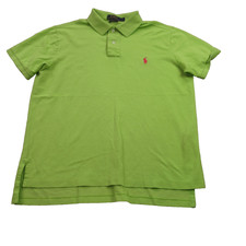Polo Ralph Lauren Shirt Mens Large Short Sleeve Lightweight Green Custom Fit
