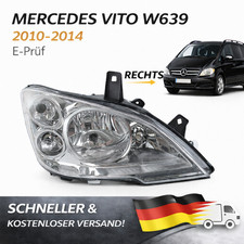Scheinwerfer Für Mercedes Vito Viano W639 Rechts 2010-2015 Mit motor H7 E-Prüf