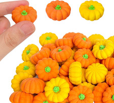 30 Pcs Halloween Pumpkin Erasers for Kids Fall Pencil Erasers Bulk Novelty 3D Fu