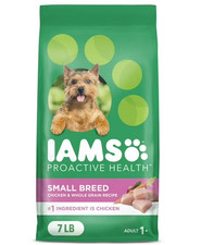 Iams Proactive Health Small Breed Adult Dry Dog Food With Real Chicken, 7 Lb Bag 6.57 per pound