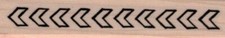 Row of Chevrons 3/4 x 3 1/4" Rubber Stamp, Mixed Media
