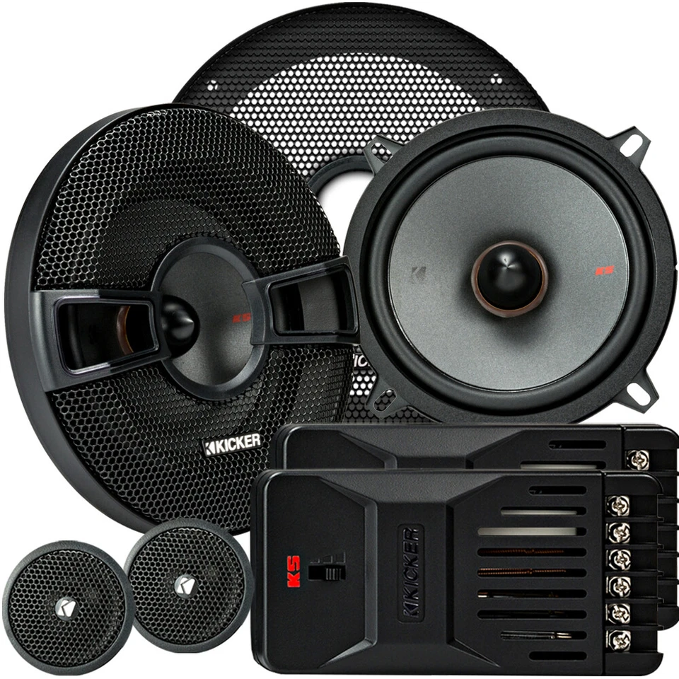 KICKER KSS50 - 13 cm 2 Wege Kompo (Koax) Lautsprecher Set 130mm inkl Gitter - Bild 2 von 4