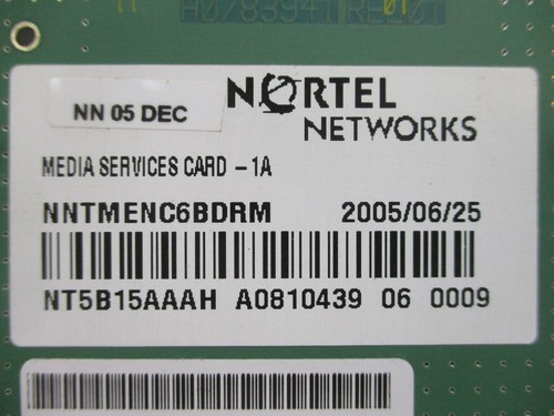 Nortel Networks NT5B1510 BCM-400 Media Services Card Communications NT5B15AAAH - Picture 5 of 8