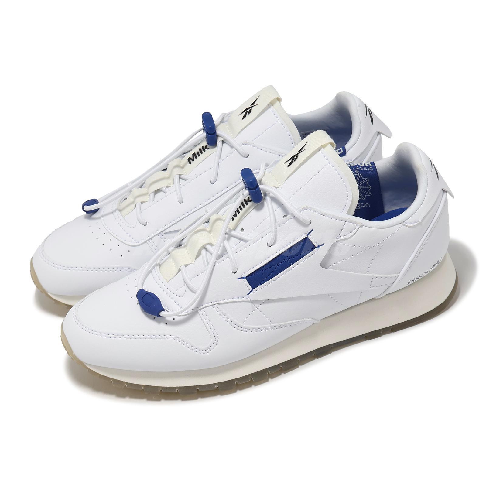 Reebok x Milk Makeup Classic Vegan White Vector Blue Mens Casual Sneakers 100072093