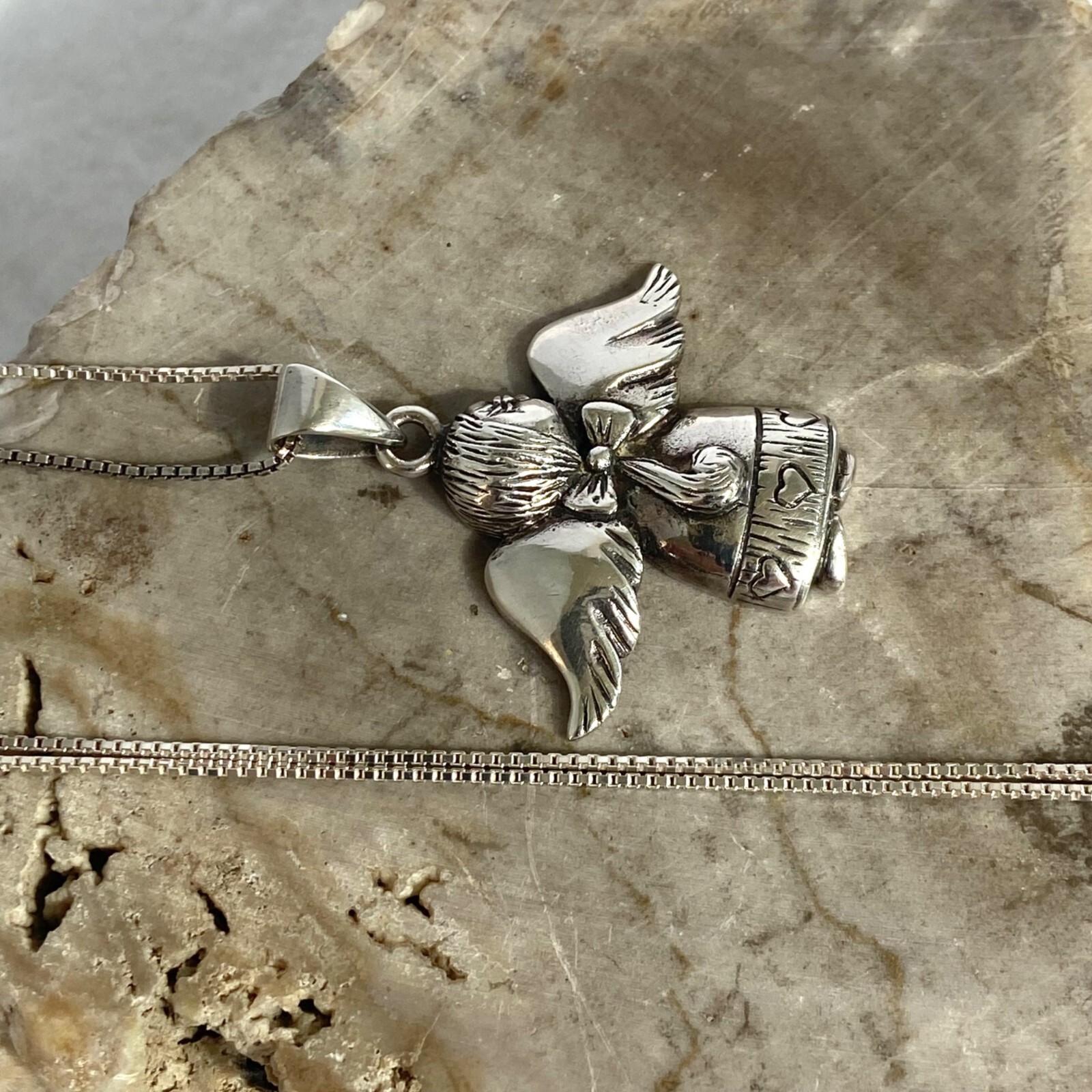Solid Sterling Silver 925 Religious Figural Angel… - image 20