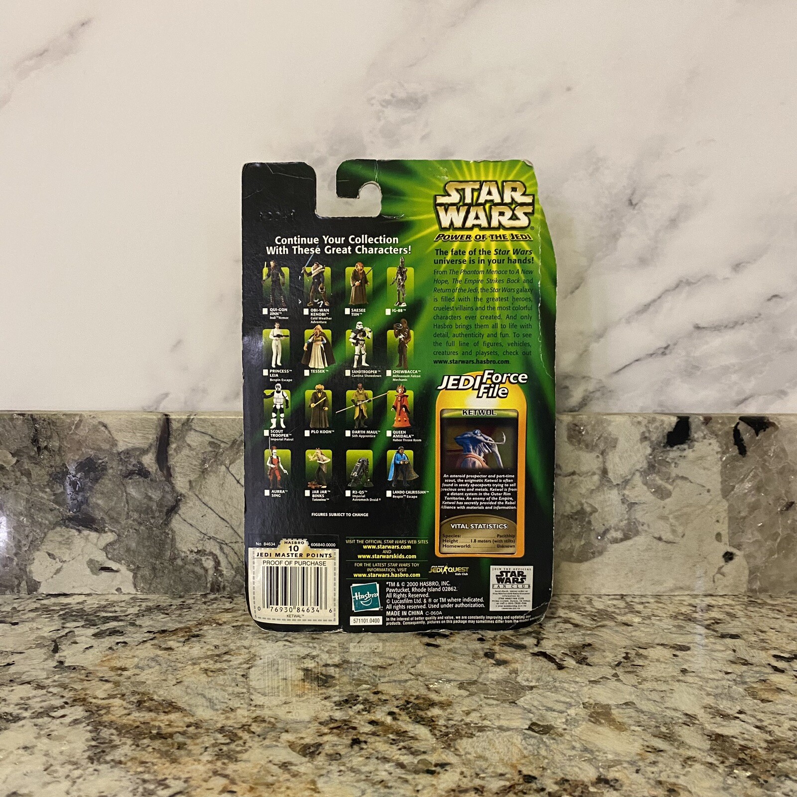 Hasbro Star Wars Power of the Jedi Collection 2- Ketwol Action Figure 2000