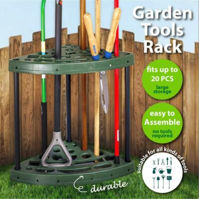 Farm Garden Indoor Outdoor Tools Corner Racks Long Short Handle ...