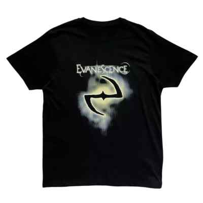 New Logo Evanescence Band Full Size Black Color Cotton Shirt SG140.webp