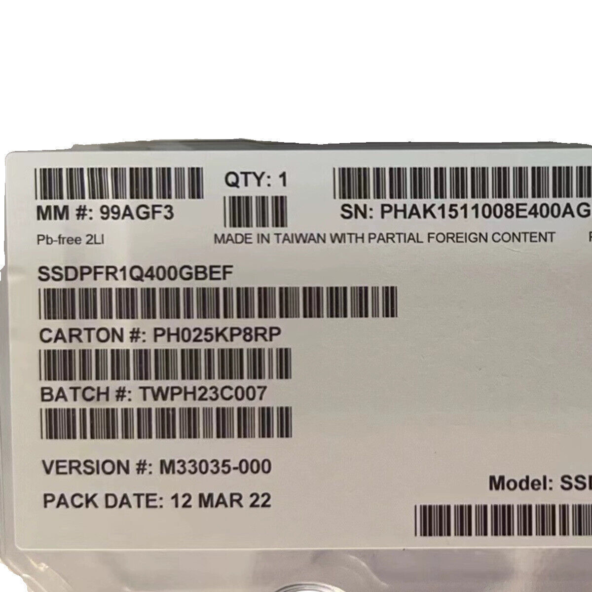INTEL SSD P5801X 400GB E1.S SSDPFR1Q400GBEF PCIe 4.0 x4 NVMe INTEL SSD P5801X 400GB E1.S SSDPFR1Q400GBEF PCIe 4.0 x4 NVMe