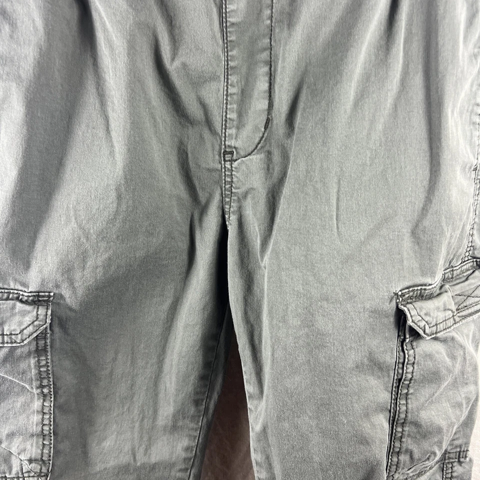 Pantalones de chándal UnionBay para niñas jóvenes verde cintura elástica corte al tobillo cargo talla grande Foto 4 de 4