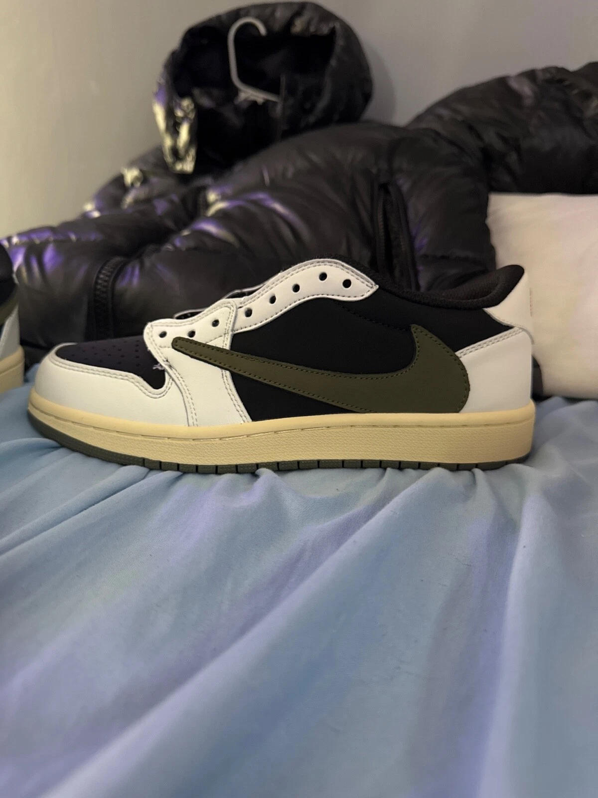 Taglia 7 5 Jordan 1 Retro OG x Travis Scott Low Olive W