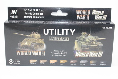 Vallejo WW2 WW3 Utility Paint Set New - Picture 2 of 2
