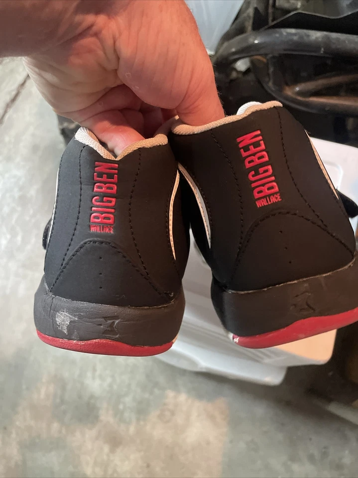 Authentic BIG BEN Wallace Basketball Shoes White Black Mens Size 10.5 No22814 - Image 2 of 4