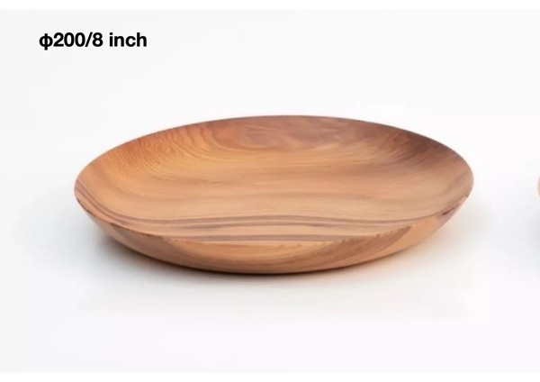 Cuenco para servir de madera artesanal japonés Φ200/8 pulgadas hecho de cedro Yoshino