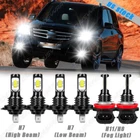 For Benz GL350 GLK350 2010-2012 LED Headlight Bulbs Hi-Lo + Fog Light Combo KIT