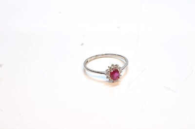 Divas Diamond Damen Ring Ruby Gemstone silber DE 58 15-EH7639/059