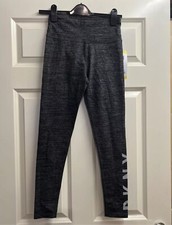 Image of DKNY LEGGINGS DKNY SPORT GREY LOGO LEGGING'S Small BNWT D.K.N.Y LEGGING Small