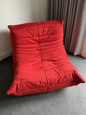 Genuine Ligne Roset Togo Small Fireside Chair Goya Red