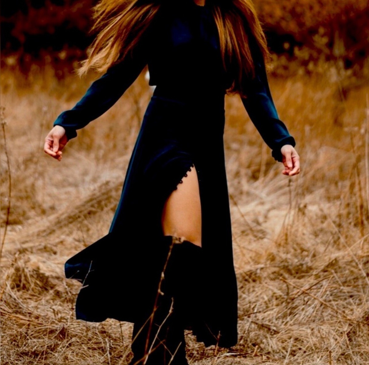 NWT Aritzia Wilfred Mambo Dress Classic Navy blue button front tie