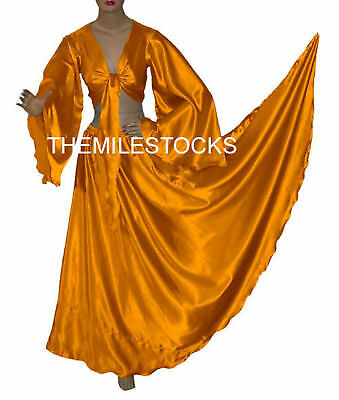 TMS Multi Satin Rock Top Bauchtanz TRIBAL Gypsy Club Jupe Robe Haut Kostüm