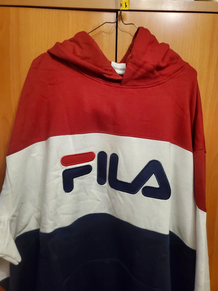 FILA Unisex hoodie sweatshirt 2XL Big pullover,3 color, White Red and Blue, New  - Image 4 of 4