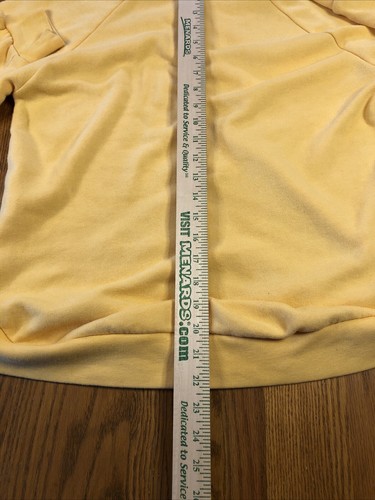 Felpa UPS vintage uomo grande giallo brillante con cappuccio - Foto 6 di 11