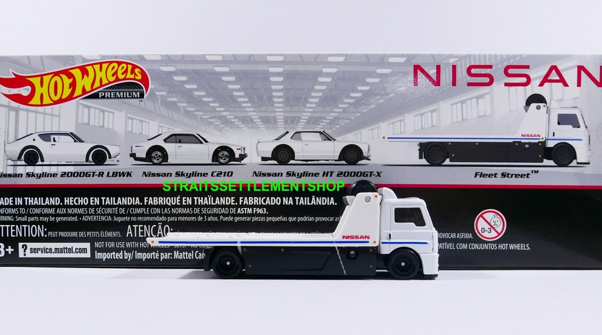 HOT WHEELS 2023 NISSAN BOX SET NISSAN FLEET STREET WHITE LOOSE