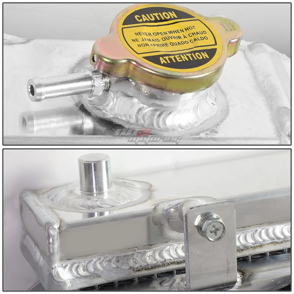 PARA MAZDA MIATA MX-5 NB MT 1999-2005 2 FILAS REFRIGERACIÓN RADIADOR ALUMINIO + CUBIERTA VENTILADOR Foto 3 de 4