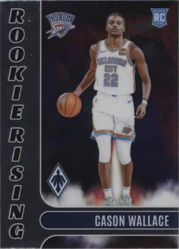 2023-24 Panini Phoenix Cason Wallace Rookie Signs Auto Silver 