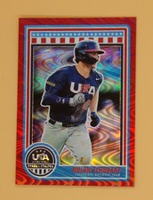 2025 USA Baseball Stars and Stripes Red Swirl /249 Baseball - Pick Your Card