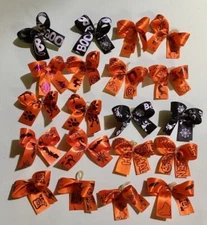 20 small Halloween dog bows Dog grooming bows Handmade USA Yorkie Poodle pet bow