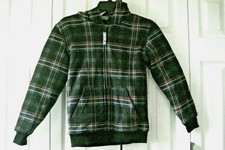 Boys Coat Black Plaid Size 8 NEW Amplify
