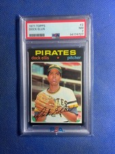 DOCK ELLIS 1971 TOPPS BASEBALL #2 PITTSBURGH PIRATES PSA 7